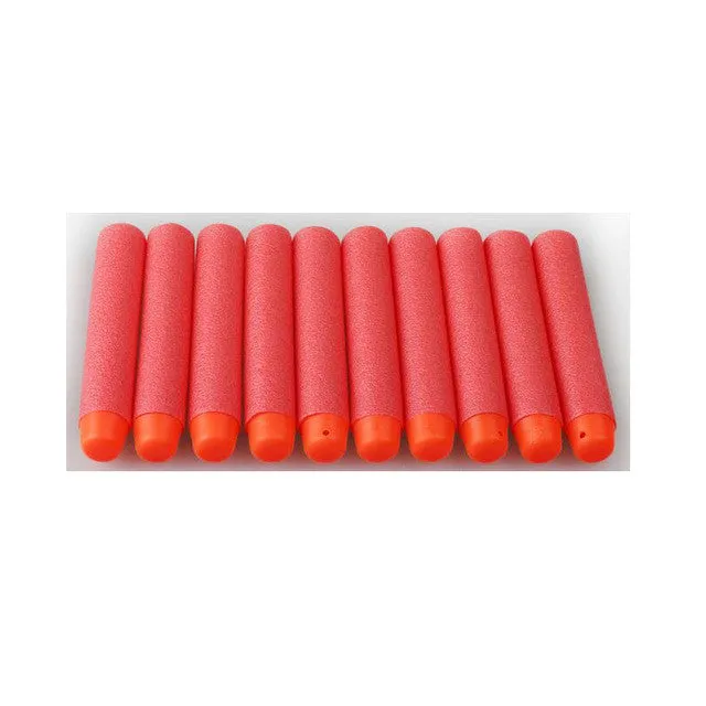 100PCs Soft Hollow Hole Head 7.2cm Refill Darts Toy Gun Bullets for Nerf Series Blasters Xmas Kid Children Gift