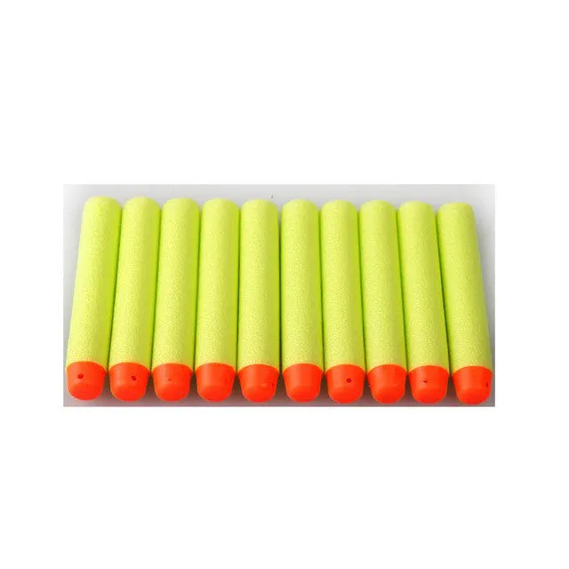 100PCs Soft Hollow Hole Head 7.2cm Refill Darts Toy Gun Bullets for Nerf Series Blasters Xmas Kid Children Gift