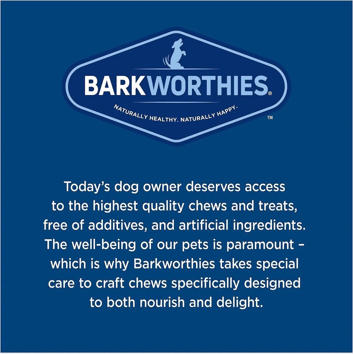 Barkworthies Stuffed Shin Bone Peanut Butter For Large Dogs