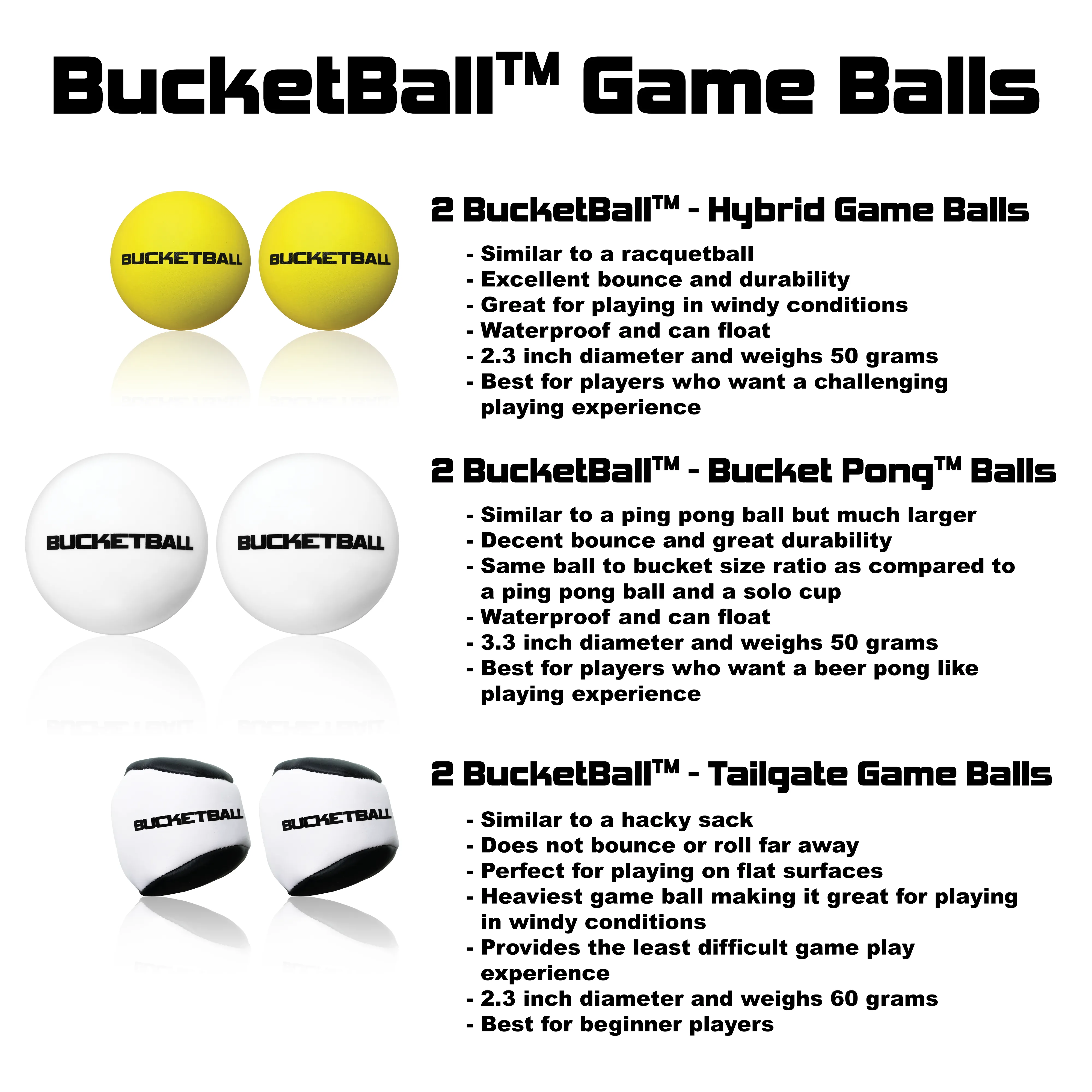 BucketBall - Team Color Edition - Party Pack (Black/Maroon)