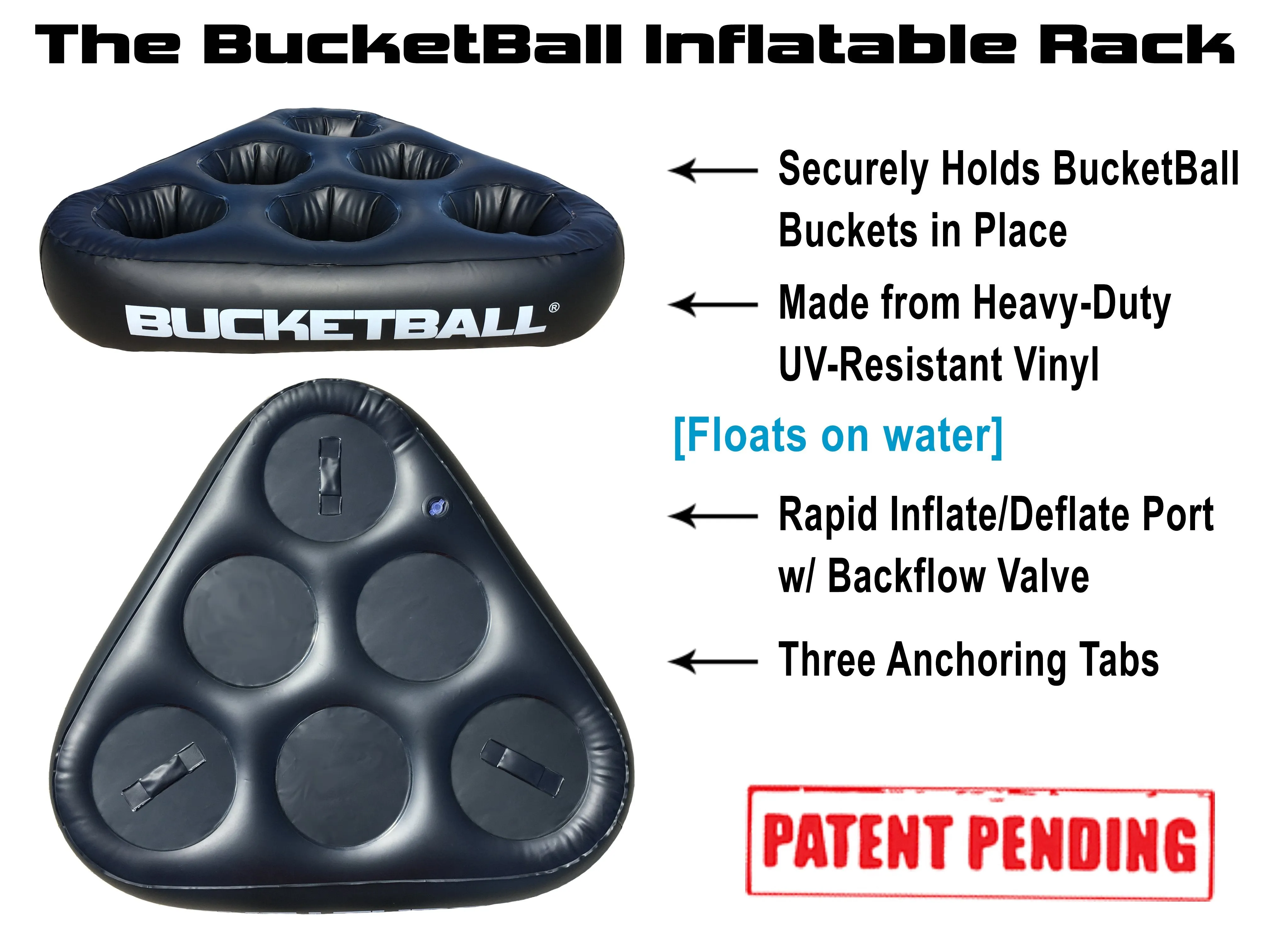 BucketBall - Team Color Edition - Party Pack (Black/Maroon)