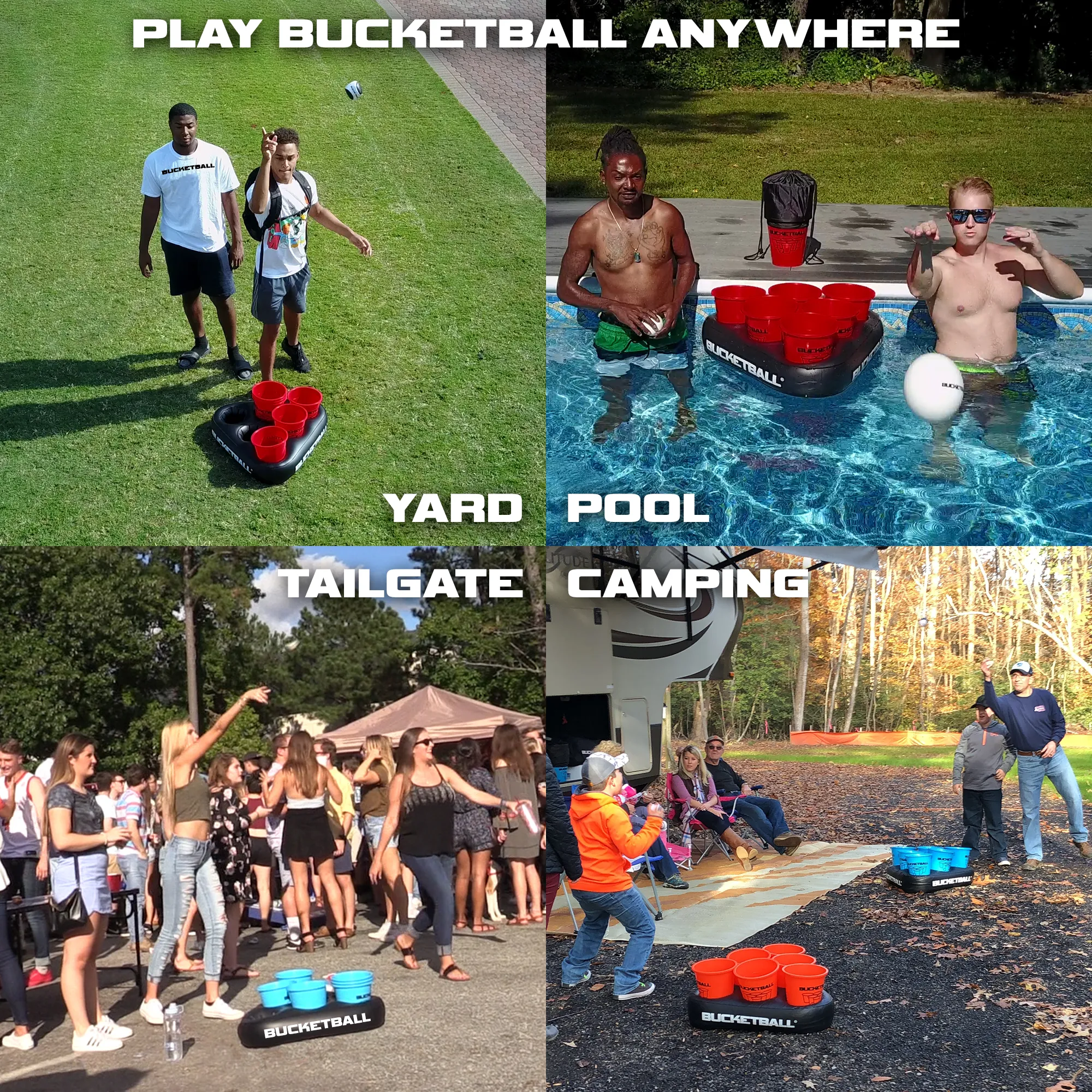 BucketBall - Team Color Edition - Party Pack (Black/Red)