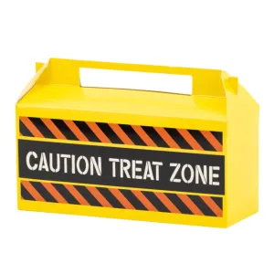 Construction Party Toolbox Shaped Paper Treat Boxes | Set 12