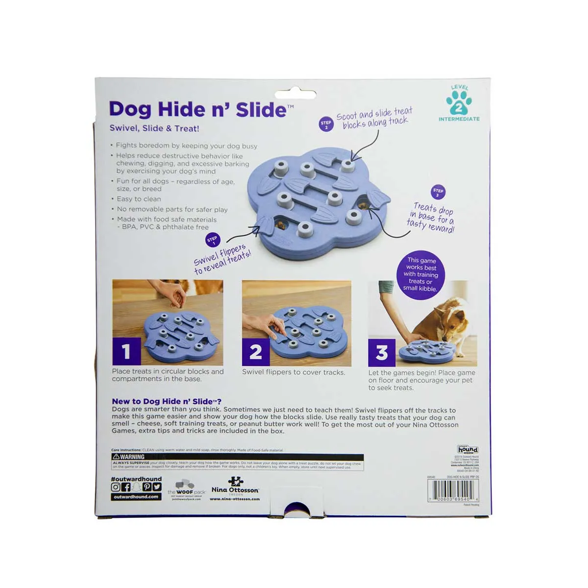Dog Hide N' Slide Purple Puzzle Game - Intermediate