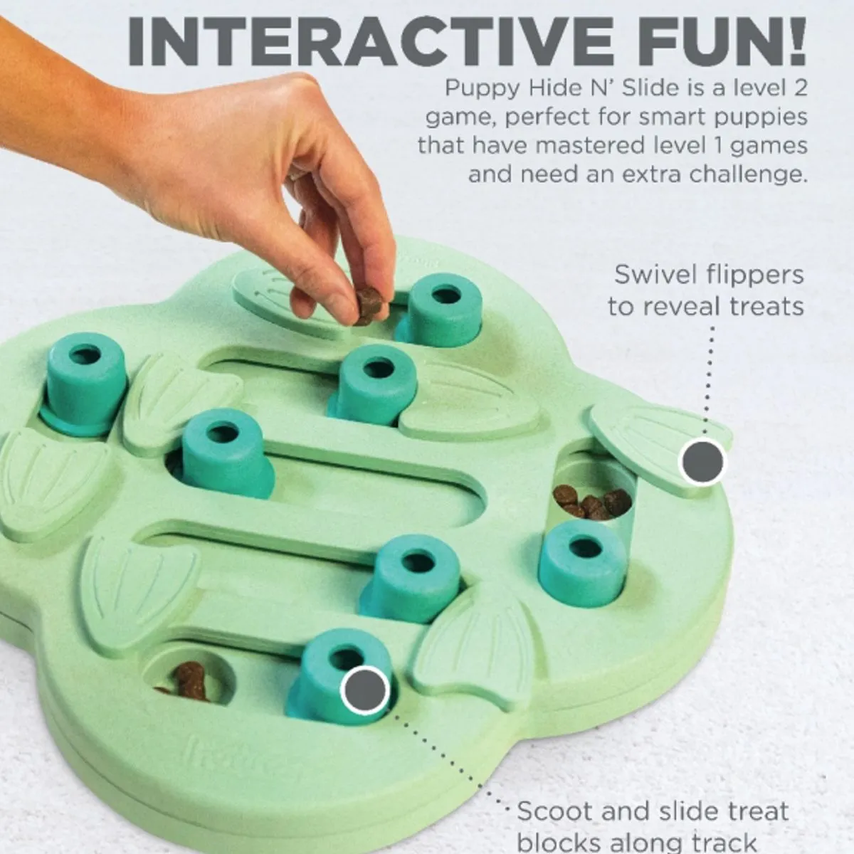 Green Puppy Hide N' Slide Puzzle Game - Intermediate