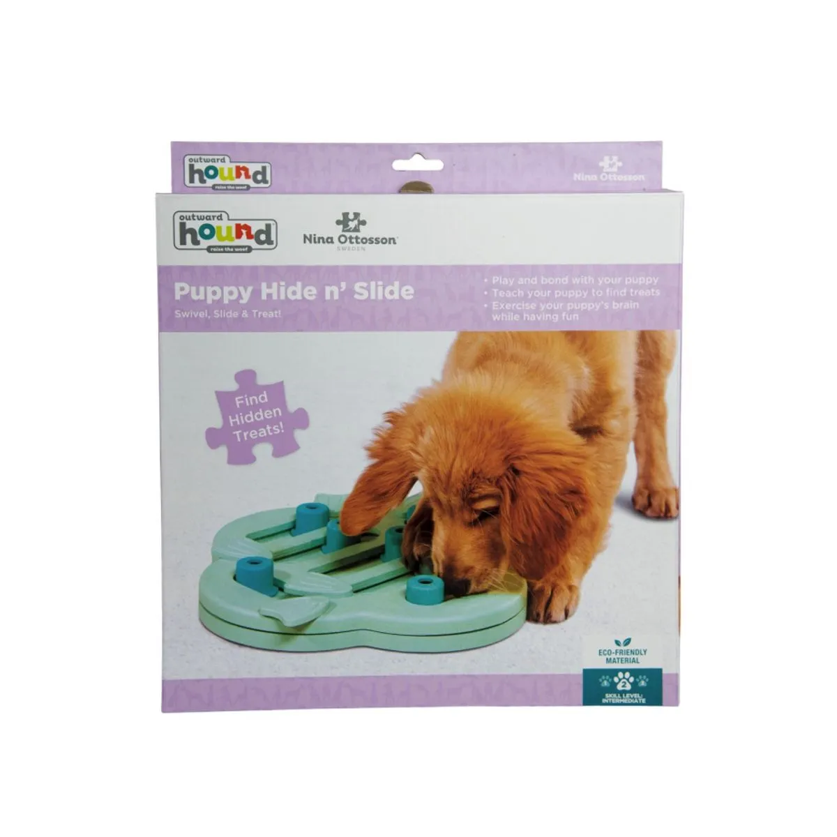 Green Puppy Hide N' Slide Puzzle Game - Intermediate