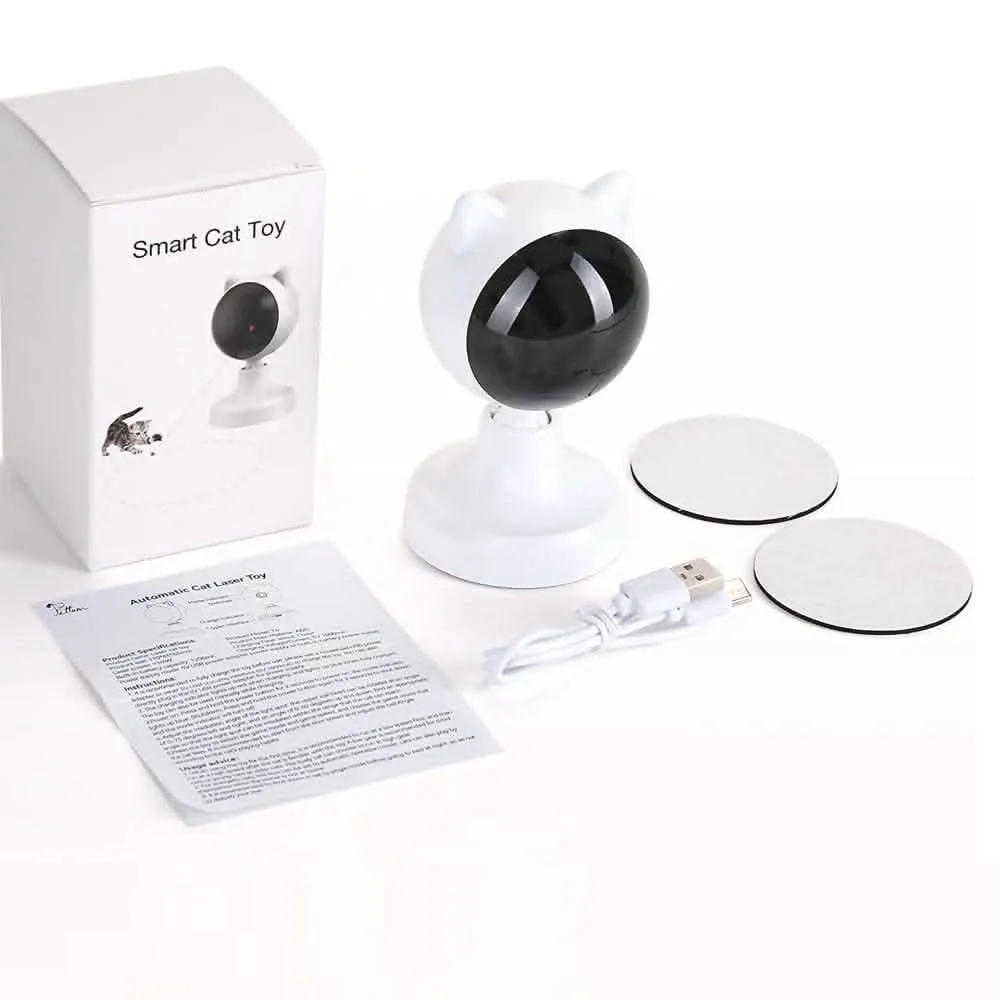 Interactive Automatic Cat Laser Toy - Smart Pet Exercise Device with Multiple Movement Patterns