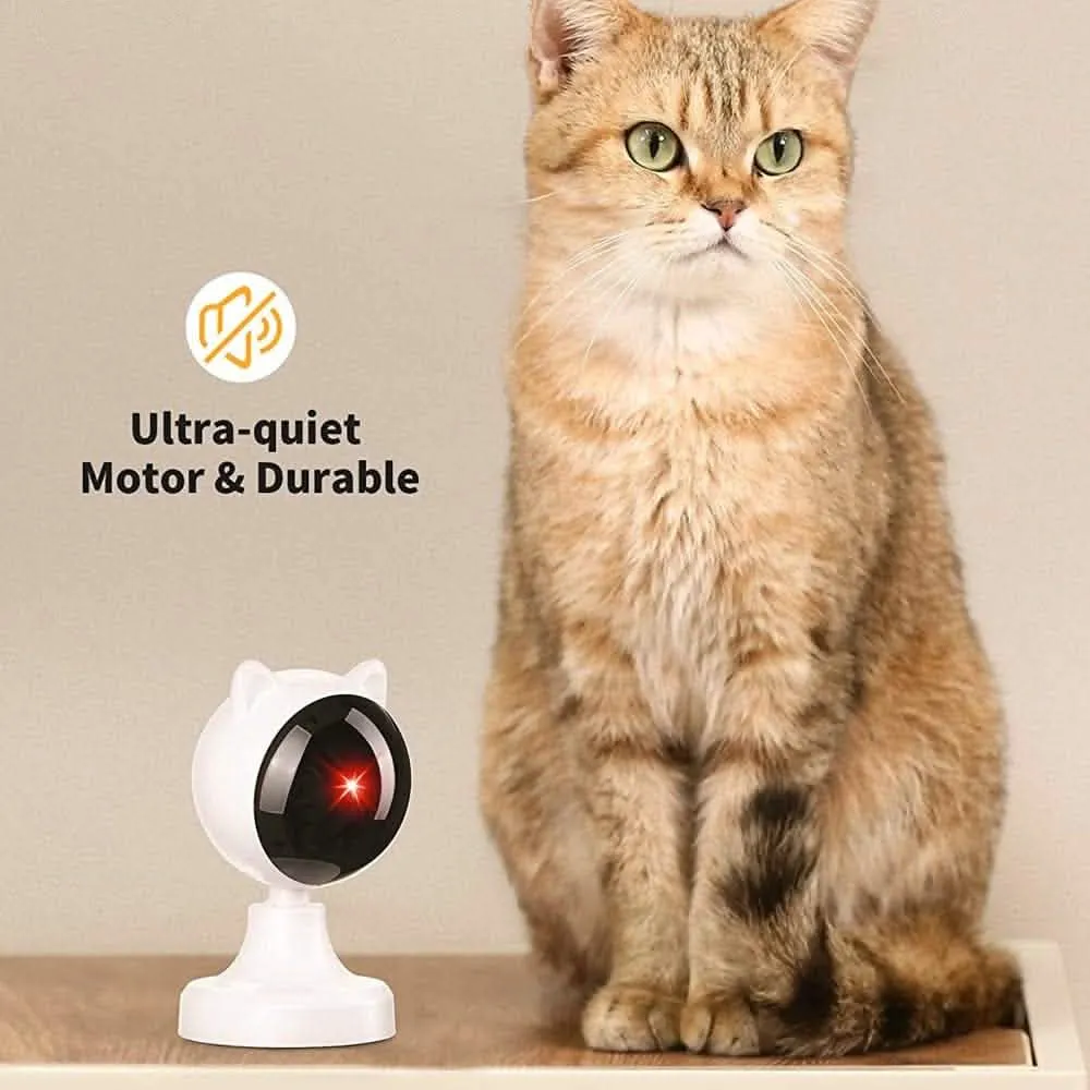 Interactive Automatic Cat Laser Toy - Smart Pet Exercise Device with Multiple Movement Patterns