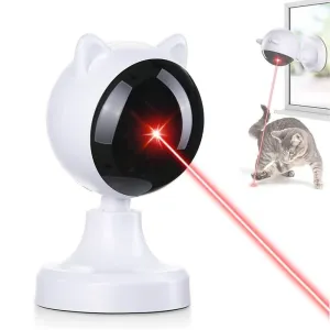 Interactive Automatic Cat Laser Toy - Smart Pet Exercise Device with Multiple Movement Patterns