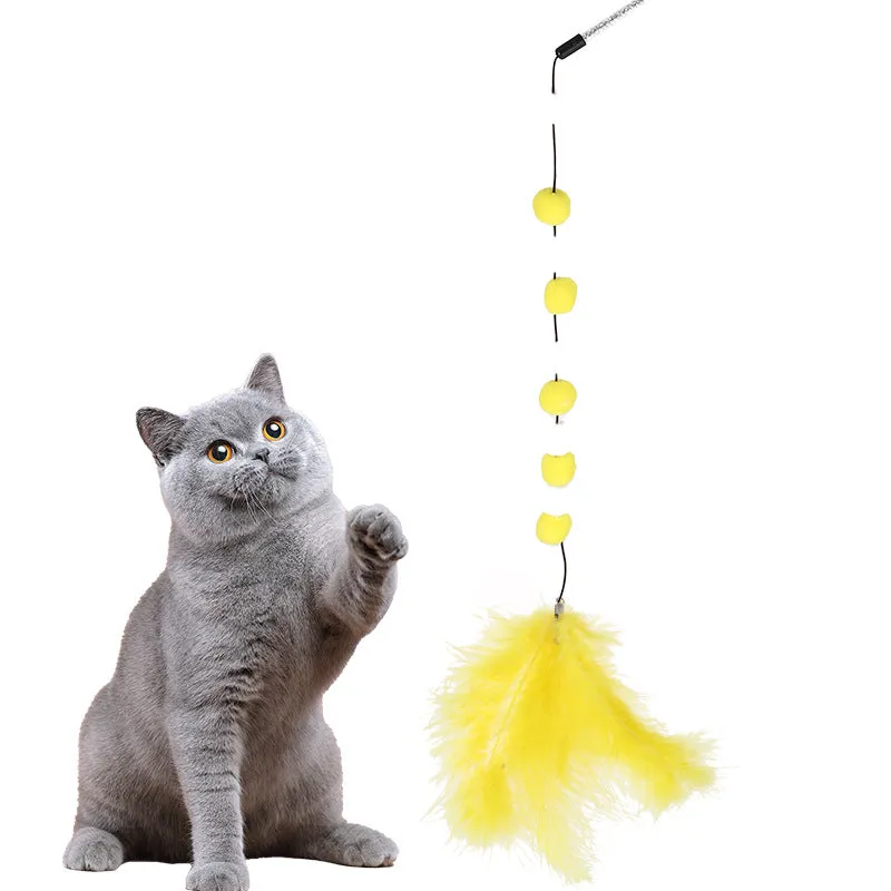 Interactive Cat Teaser Wand Toy for Indoor Cats  Enriching Playtime