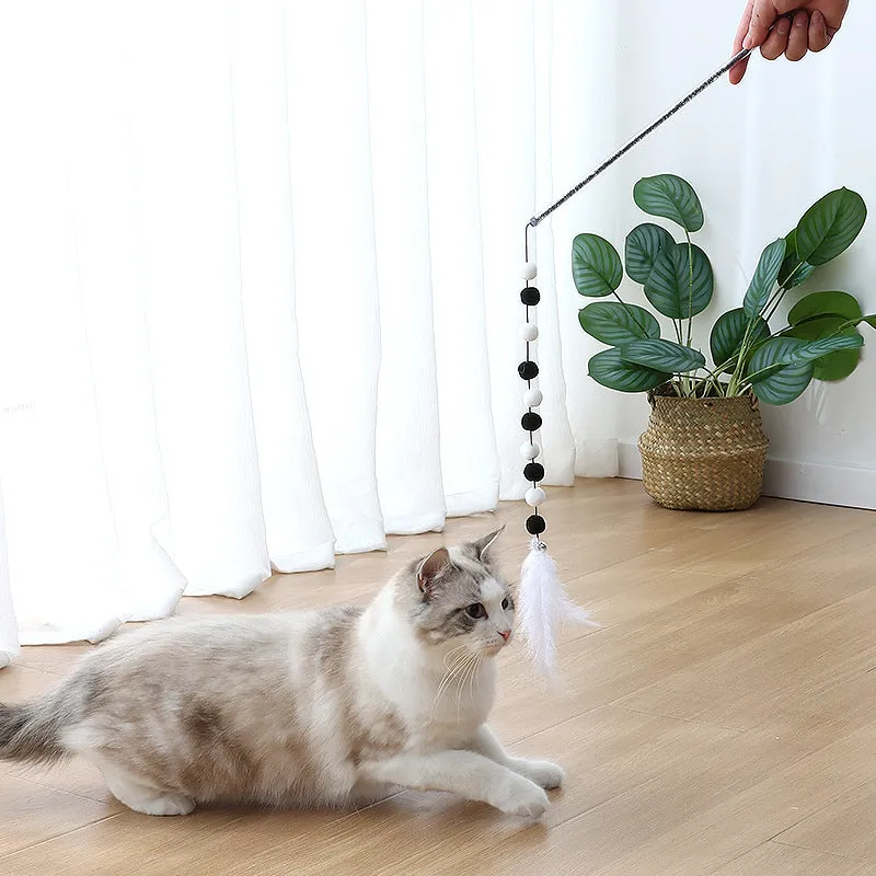Interactive Cat Teaser Wand Toy for Indoor Cats  Enriching Playtime