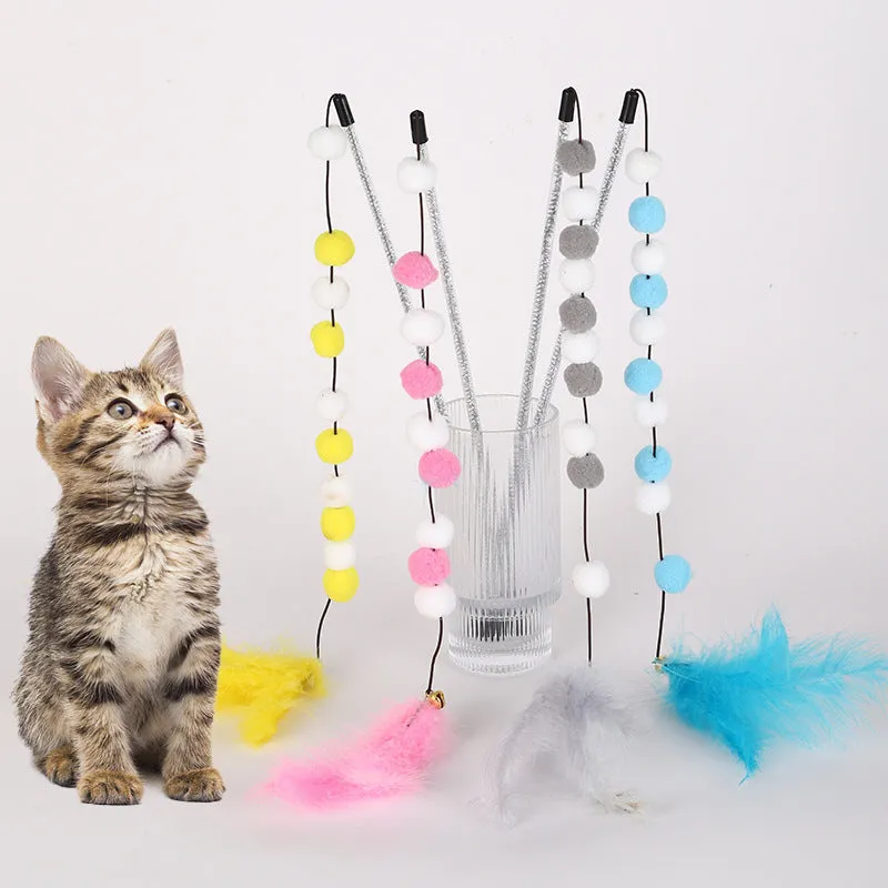 Interactive Cat Teaser Wand Toy for Indoor Cats  Enriching Playtime