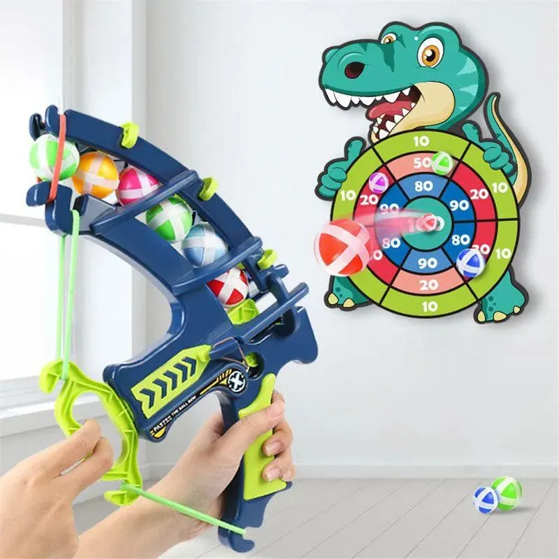 Sport Slingshot Target Sticky Ball Dartboard Basketball Board Games Educational Children's outdoor Game toy
