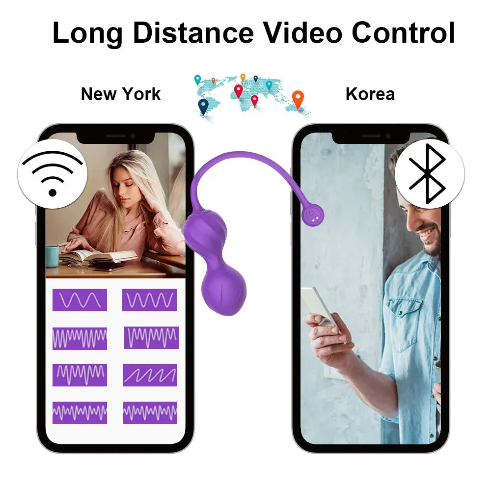 Vibrating Kegel Balls Wireless App Remote Control